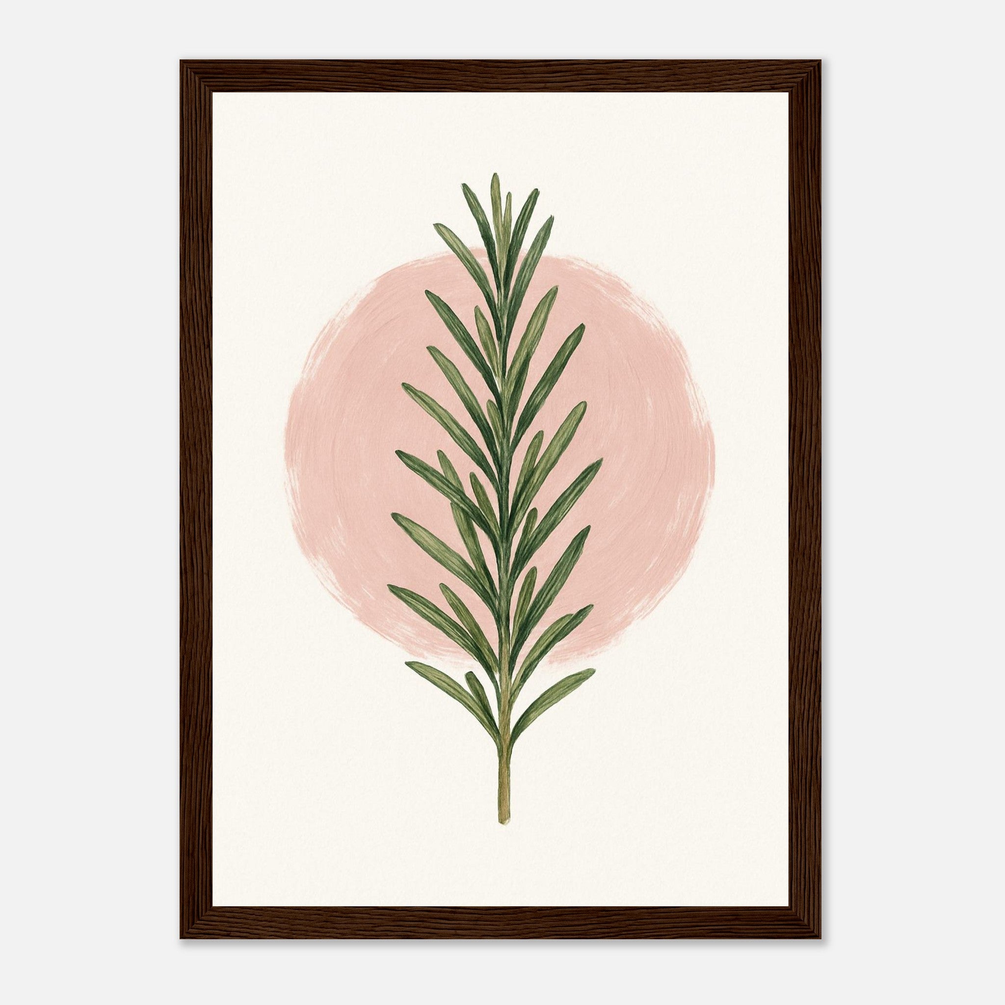 lemonberry-herb-botanical-art-print-elegant-green-blush-watercolor-wall-decor-with-custom-framing-options